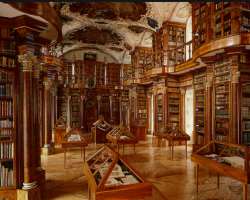 An important fact you must know, that the abbey ow An important fact you must know, that the abbey owns one of the oldest monastic libraries all over the world. It contains about 130k books alongside